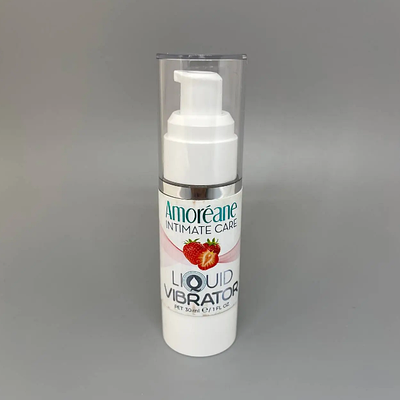 Стимулювальний лубрикант від Amoreane Med: Liquid vibrator — Strawberry ( рідкий вібратор), 30 ml