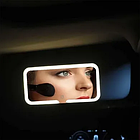 Дзеркало прямокутне з LED-підсвіткою на козирок автомобіля з акумулятором JX538/XR2177, фото 3