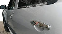 Накладки на ручки (4 шт., нерж.) OmsaLine - Итальянская нержавейка для Renault Sandero 2007-2013 годов от PR