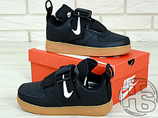 Чоловічі кросівки Nike Air Force 1 Utility Black Gum AO1531-002, фото 4