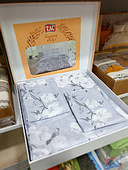 Постільний комплект Сатиновий Тас підковдра: 200/220 простирадло:230/260 Туреччина