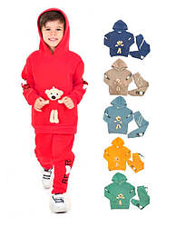 Костюм трикотражний теплий зимовий для хлопчика: світшот з капюшоном + штани, Tocka kids (розмір 3-4 років.)