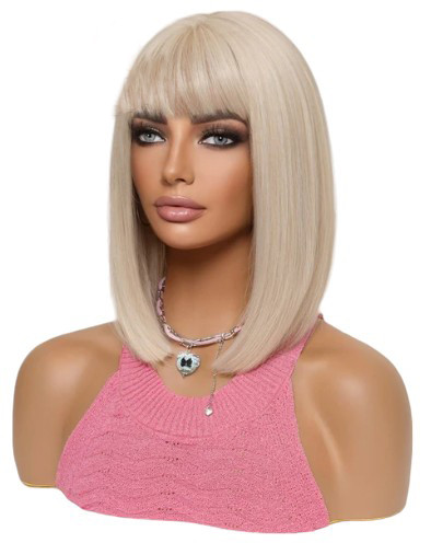 Перука блондинки каре Blonde, термоволокно XOUJE
