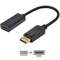 Переходник с Display Port DP (папа) на HDMI (мама), адаптер конвертер