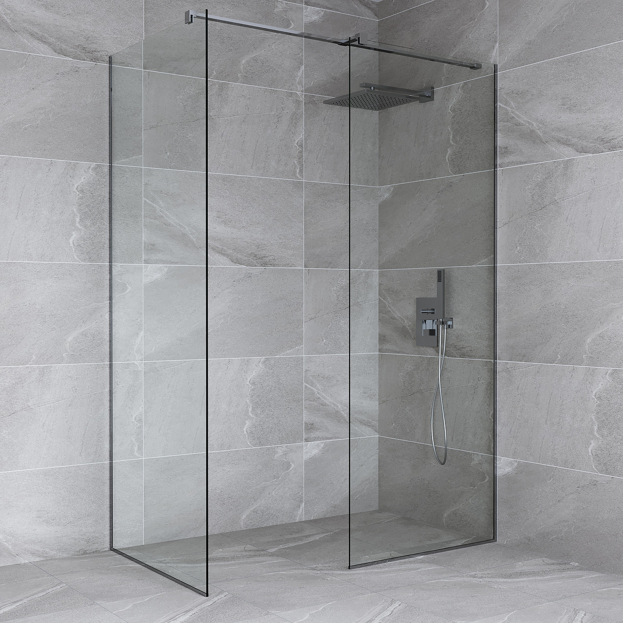 Перегородка в душевую со штангой прозрачная: цена, купить в Украине ...