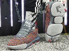 Чоловічі кросівки Nike LeBron 16 Multicolor Metallic Silver-Cool Grey BQ5969-900, фото 4