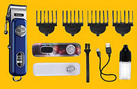 Машинка для стрижки Kemei KM-1895 (Потужність 5 Вт, 4 насадки, Дисплей, USB зарядка), фото 4