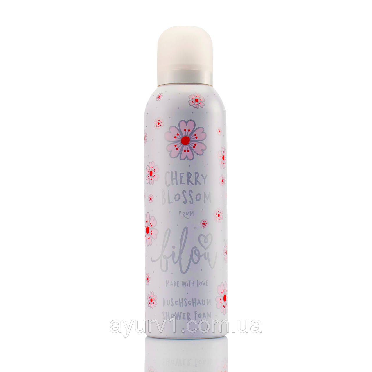 Пінка для душу з ароматом вишневого цвіту, Shower Foam, Cherry blossom, Bilou, 200 ml