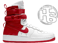 Мужские кроссовки Nike Special Field Air Force 1 High White University Red AR1955-100 размер 41