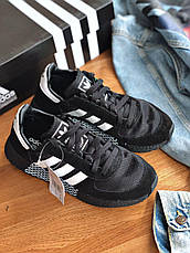 Чоловічі кросівки Adidas Marathon Tech Black White EE4923, фото 5