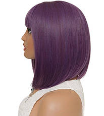 Перука баклажан каре, термоволокно XOUJE, фото 2