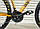 Велосипед гірський алюмінієвий TopRider-670 колеса 29", рама 21", золото + крила у подарунок, фото 3