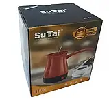 Електрична турка (кавоварка) SuTai ST-01 Чорна, фото 5