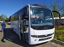 Виробництво та заміна лобового скла триплекс на автобусі Ataman A096 у Нікополі (Україна). 16