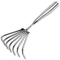 Грабли для рыхления почвы садовые Shuang Song G-01 (155/50 мм) нержавеющие