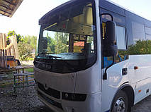 Виробництво та заміна лобового скла триплекс на автобусі Ataman A096 у Нікополі (Україна). 20