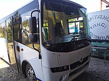 Виробництво та заміна лобового скла триплекс на автобусі Ataman A096 у Нікополі (Україна). 23
