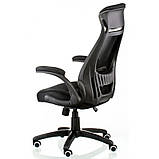 Крісло офісне Briz black світло-чорний колір тканини, фото 5