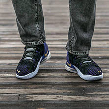 Чоловічі кросівки Nike LeBron18 Lakers Black White Purple ALL07914, фото 4
