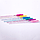 Щіточки нейлонові для вій і брів рожеві з блискітками (прозора ручка), 50 шт, фото 5