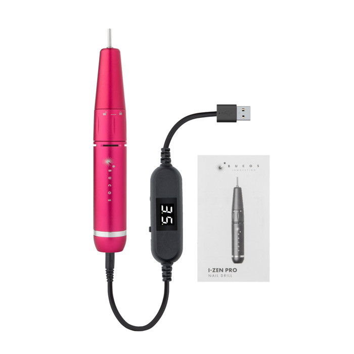 Фрезер для манікюру та педикюру Bucos I-ZEN PRO PINK (темно-рожевий) 45 Вт, 35 000 об/хв