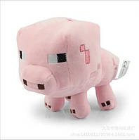 Мягкая игрушка Свинка из игры Minecraft Майнкрафт