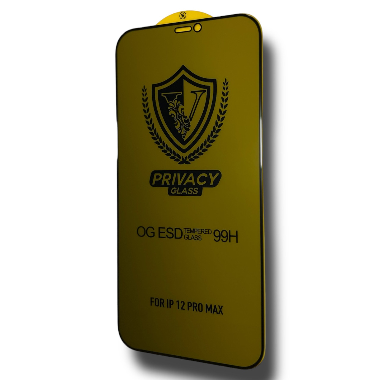 Захисне скло DK V Full Glue OG ESD Anti-Static Privacy для Apple iPhone 12 Pro Max (black)