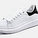 Жіночі Кросівки Alexander McQueen White Black 38-39, фото 9