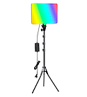 Світлодіодна прямокутна лампа PM-36 зі штативом 2м RGBW LED світло для фото та відео зйомки 14 кольорів, фото 8