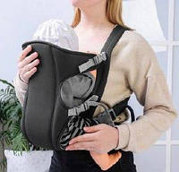 Рюкзак кенгуру для новорожденных Baby Carriers до 12 кг черный