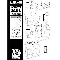 Гроубокс для вирощування рослин PROBOX OUTDOORPRO 240L 240x120x220 см, фото 6