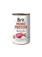Консервированный корм Brit Veterinary Diet Mono Protein Dog с говядиной и рисом 400 г