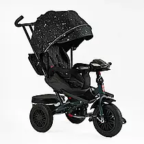 Велосипед триколісний з батьківською ручкою Best Trike Perfetto 8066 / 309-16 (надувні колеса, USB, музика, світло)