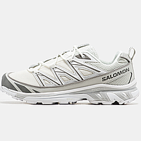 Кроссовки мужские и женские Salomon XT- 6 Expanse White Silver / Саломон белые серебряные