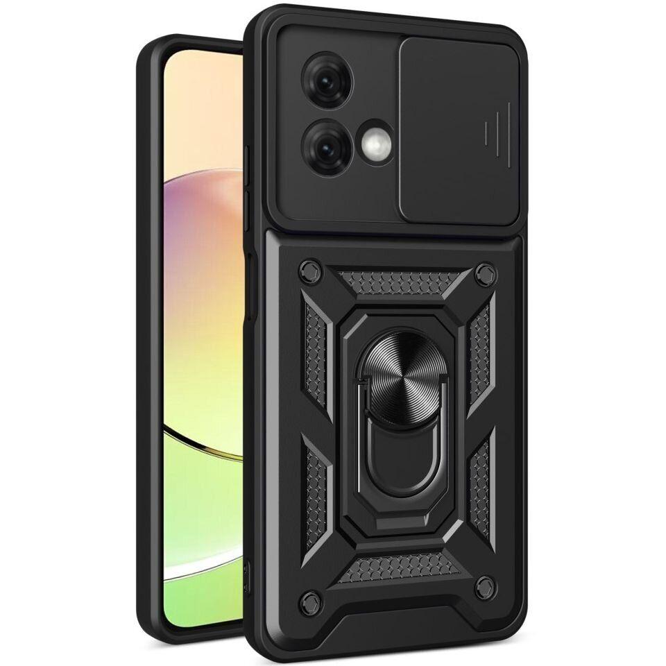 PC + TPU чохол Camshield Armor для Motorola G84 / чорний - фото 1 - id-p2111404869