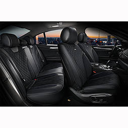 Чохли 3D Elegant Torino на передні та задні сидіння автомобіля EL 700 126 чорні