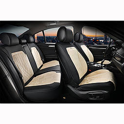 Чохли 3D Elegant Modena на передні та задні сидіння автомобіля EL 700 134 бежеві