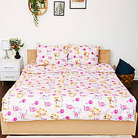 Комплект постельного белья двухспальный Бязь Котенок с мячиком 175*210 см