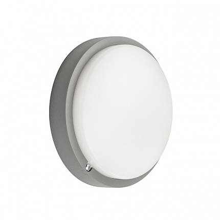 Точковий LED світильник PIN Дельта-12 Д ЖКГ 12W 5000K IP54 коло з датчиком руху сірий 115128, фото 1