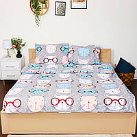 Комплект постельного белья двухспальный Бязь Крутой кот 175*210 см