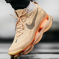 Кросівки чоловічі і жіночі Nike Air Max Scorpion Flyknit Beige / Найк Скорпіон бежеві