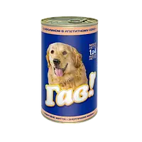 Консервированный корм Гав «Для взрослых собак с кроликом в аппетитном соусе» 1.24 кг
