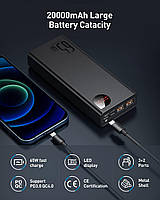Портативна батарея Baseus 20000 mAh 65W, фото 8