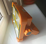 Прожектор акумуляторний світлодіодний на сонячній батареї TURBO-200 200 Вт 1466Lm USB шнур і захисний чохол, фото 2