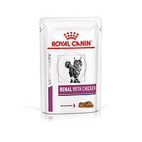 Лечебный корм Royal Canin Renal Feline Chicken Pouches 85 гр.
