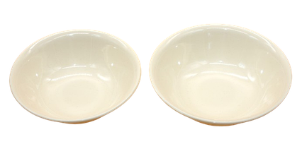 Миска піала пластикова 7*13 см , молочна