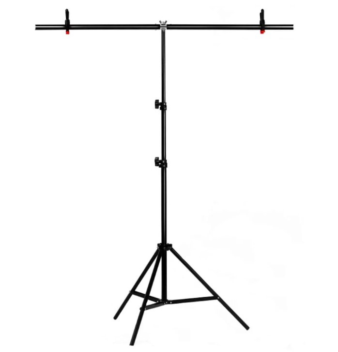 Тримач для фону, стійка для фону, кріплення для фотофона Т-подібна 200*150CM, Puluz, чорна