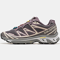 Кроссовки мужские и женские Salomon XT- 6 Soft Ground Grey / Саломон серые