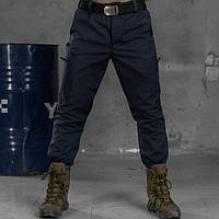 Тактические штаны теплые Region синие теплые брюки на флисовой подкладке с функциональными карманами XL prp