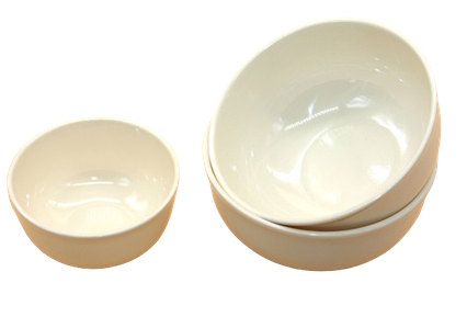 Миска піала пластикова 7,5*15,5 см , молочна